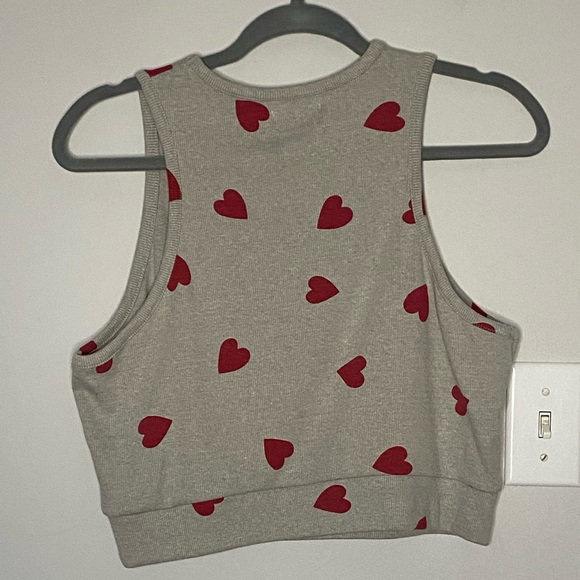 COLSIE Grey Tank Top With Heart Print - Picture 3 of 4